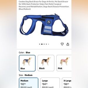 Coodeo Dog Back Brace